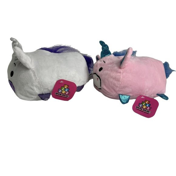 Bun Bun Stacking Plush Unicorn Stuffed Animals Pink Blue White Purple 2017 Lot 2 - Picture 2 of 12